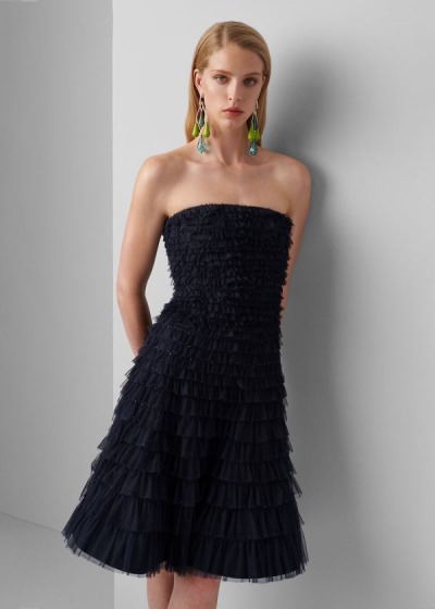 Women's Ralph Lauren Jordynn Sequined Tulle Dresses | 208143UKV